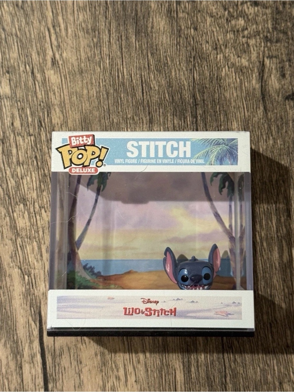 Funko Bitty Pop! Stitch Figure - Blue with Pink Accents